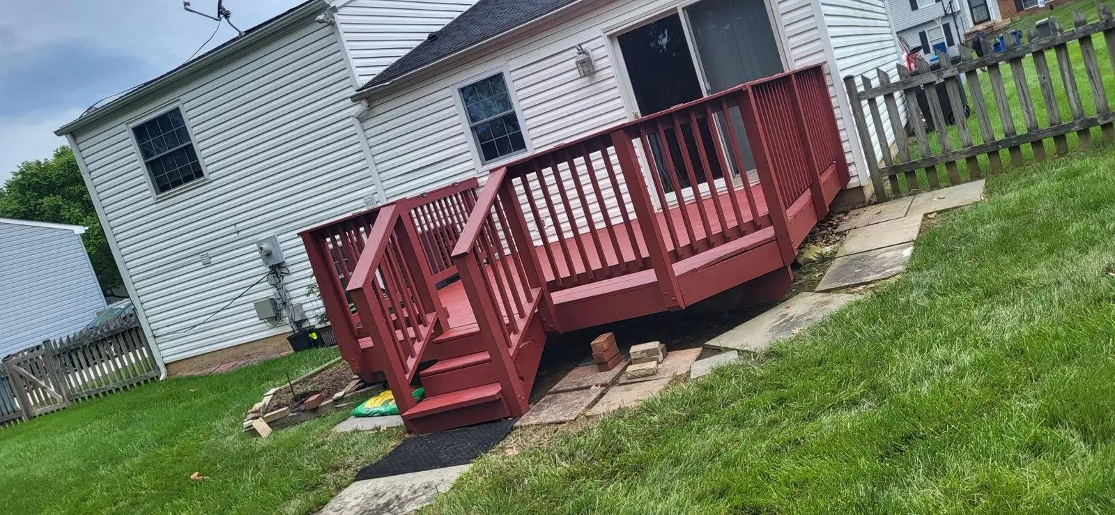 Full landscape maintenance job in a Connecticut residential yard